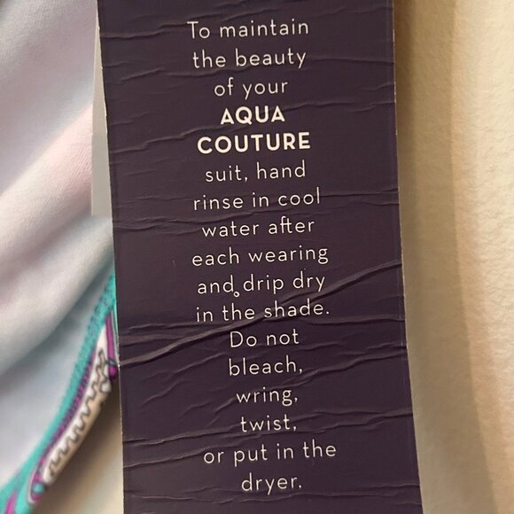 NWT Aqua Couture multicolor paisley swim bottom sz XL - Picture 5 of 10